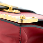 PRADA CASHIER BAG CALFSKIN RED /BLACK GHW