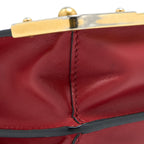 PRADA CASHIER BAG CALFSKIN RED /BLACK GHW