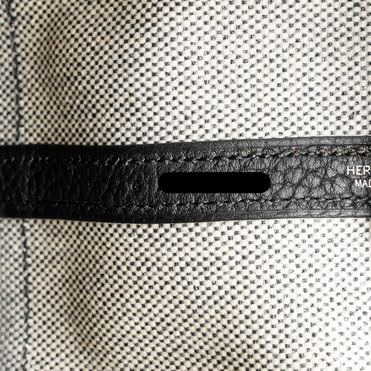 Hermes NEO GARDEN PARTY 23 CANVAS/NEGONDA ECRU-NOIR/NOIR SHW