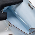 HERMES MINI KELLY II EPSOM BLUE BRUME SHW