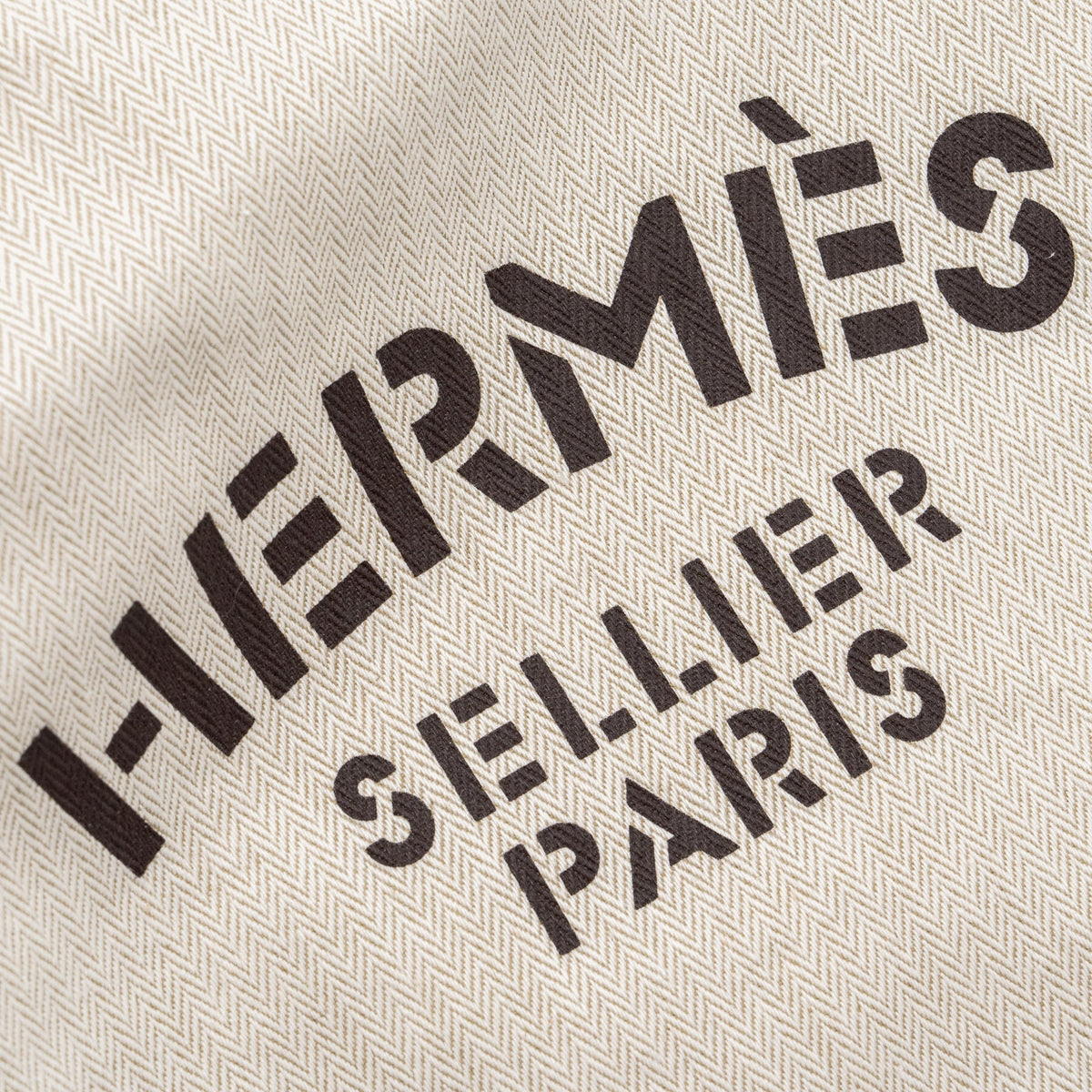 HERMES ALINE GROOMING BAG CANVAS CRAIE / GOLD
