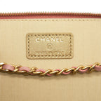 CHANEL 21B PEARL CRUSH RECTANGULAR VANITY WITH CHAIN DARK PINK