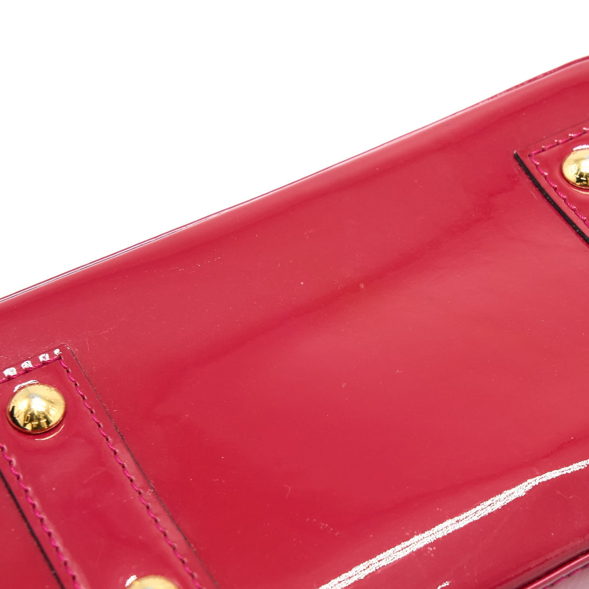 LOUIS VUITTON ALMA BB VERNIS ROSE INDIAN GHW