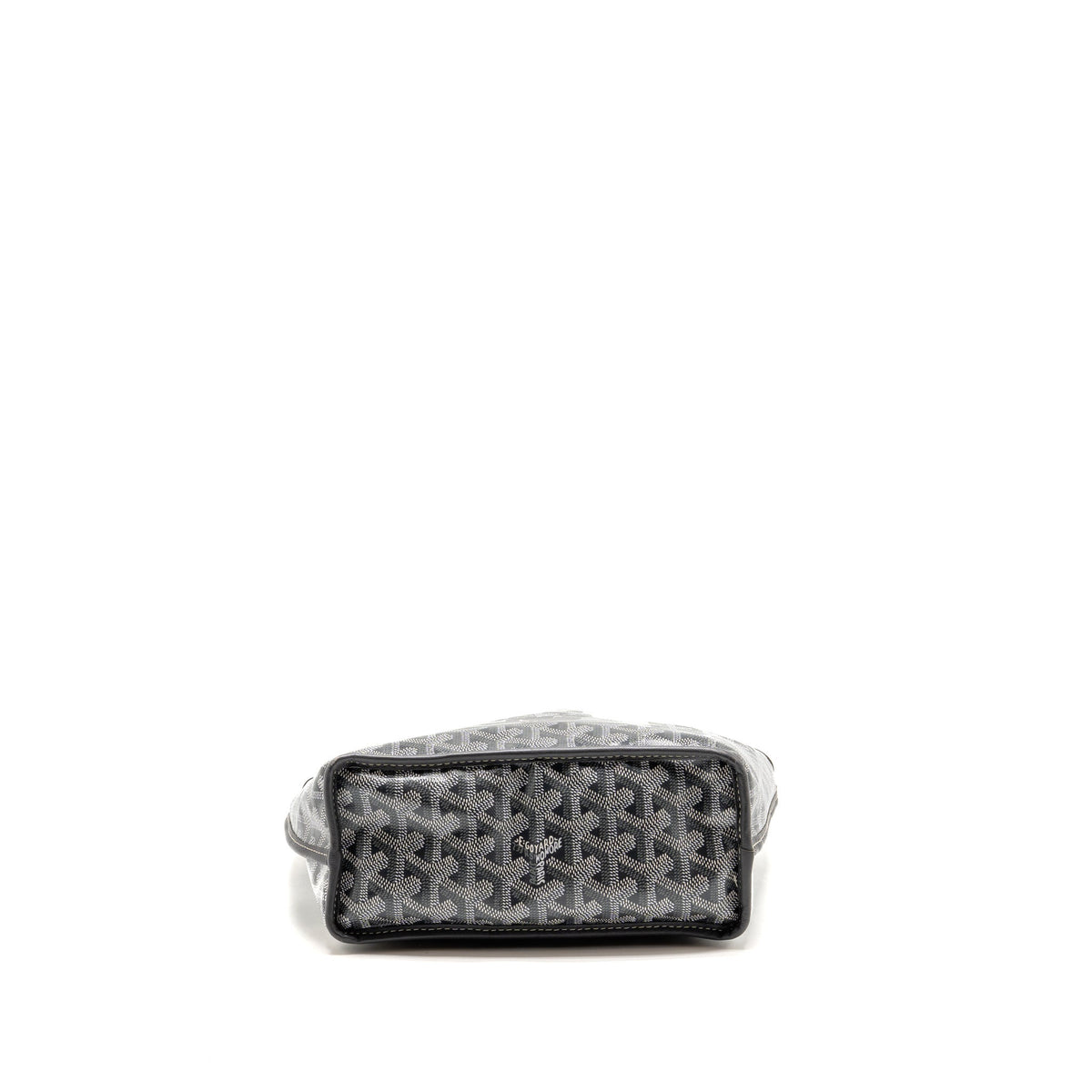 Goyard Mini Anjou Tote Bag French Bulldog Print Goyardine Canvas/Calfskin Grey SHW