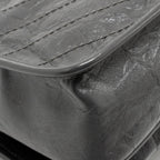 Saint Laurent/YSL Niki Baby Flap Bag Vintage Calfskin Grey Ruthenium Hardware