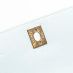 CHANEL SMALL COCO HANDLE CAVIAR LIGHT BLUE LGHW (MICROCHIP)