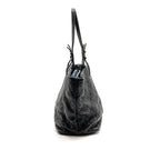 Chanel On the Road Large Shopping Tote Bag Shiny Grained Calfskin Black SHW