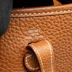 Hermes Mini Evelyne clemence gold SHW