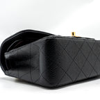 CHANEL SMALL CLASSIC DOUBLE FLAP BAG CAVIAR BLACK GHW