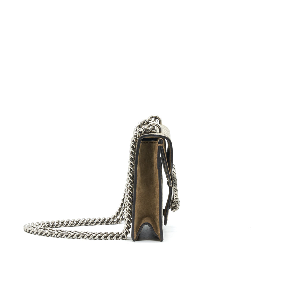 GUCCI DIONYSUS GG SUPREME MINI BAG IN BEIGE
