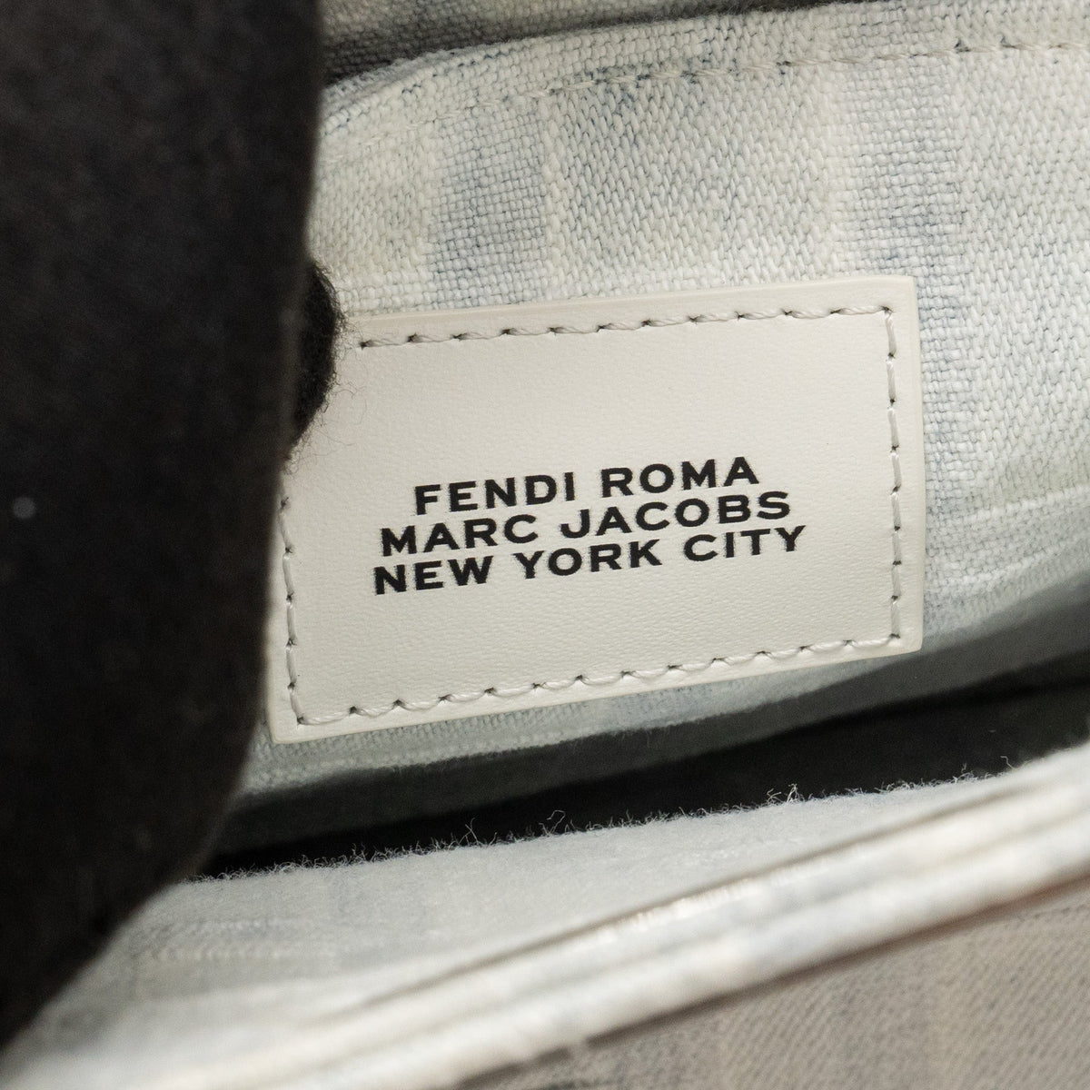 FENDI MEDIUM PEEKABOO ISEEU DENIM WHITE SHW