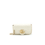 GUCCI GG MARMONT SUPER MINI BAG IN WHITE