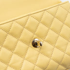 CHANEL SMALL COCO HANDLE CAVIAR 22P LIGHT YELLOW LGHW (MICROCHIP)