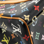 Louis Vuitton Aurelia Shoulder Bag Monogram Canvas Black/ Multicolour GHW
