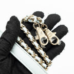 CHANEL SMALL COCO HANDLE CAVIAR LIGHT BLUE LGHW (MICROCHIP)