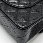 CHANEL SMALL CLASSIC DOUBLE FLAP BAG CAVIAR BLACK GHW