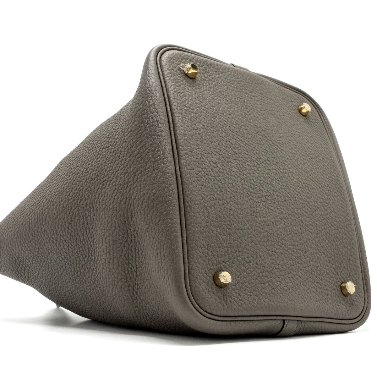 HERMES PICOTIN 22 LOCK BAG CLEMENCE GRIS ETAIN GHW