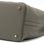 Hermes Picotin 22 Lock Bag Clemence Gris Etain GHW
