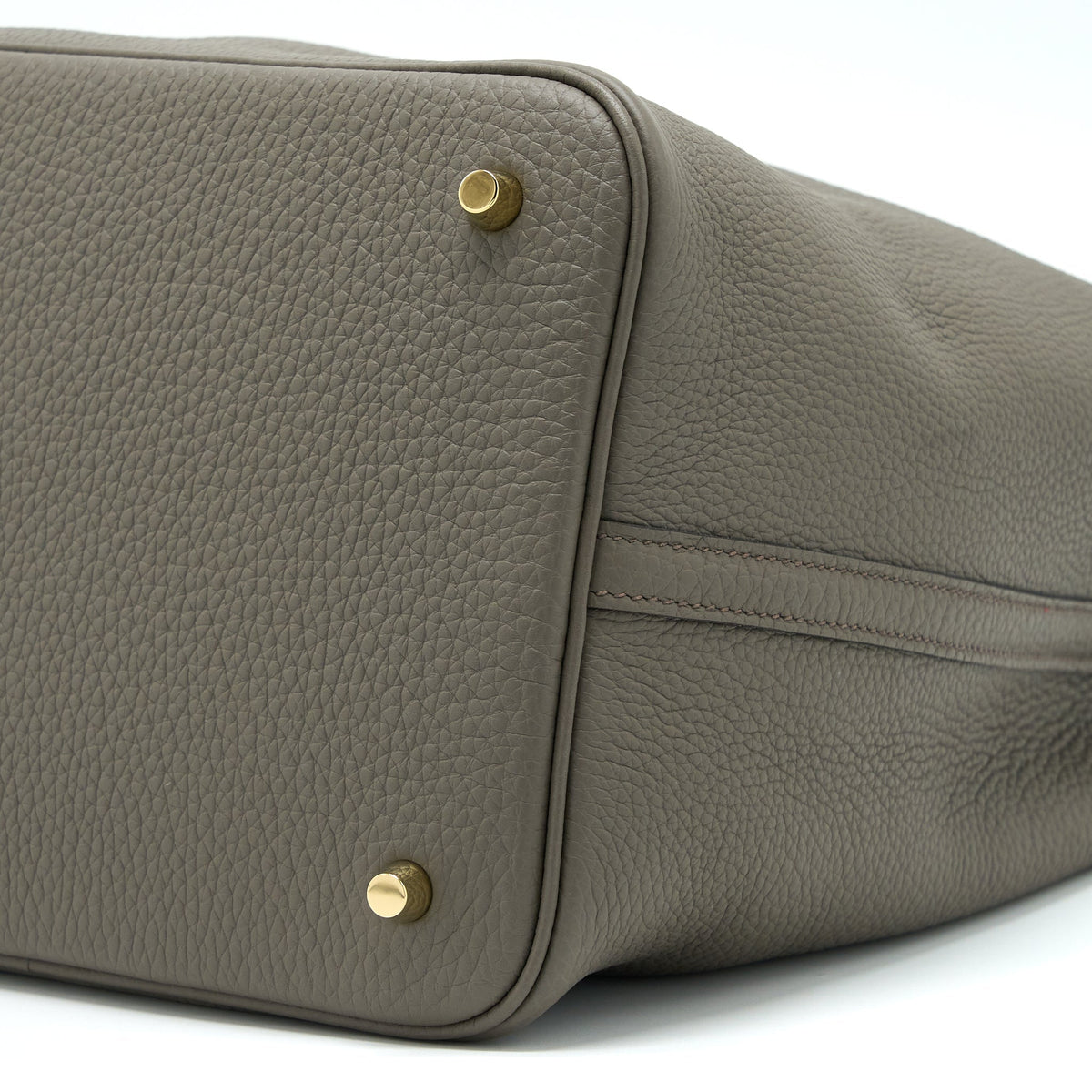 Hermes Picotin 22 Lock Bag Clemence Gris Etain GHW