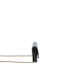 CHANEL CLASSIC WALLET ON CHAIN CAVIAR BLACK GHW (MICROCHIP)