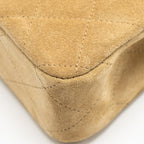 CHANEL 25A SUEDE PATCHWORK MINI CROSSBODY BAG LAMBSKIN BROWN/BLACK GHW (MICROCHIP)