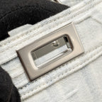 FENDI MEDIUM PEEKABOO ISEEU DENIM WHITE SHW