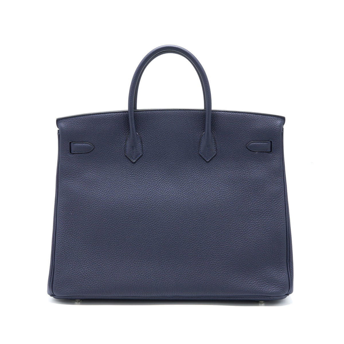 Hermes Birkin 40 Officer Togo/Swift Blue Nuit/Vert Cypres SHW
