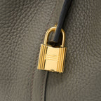 Hermes Picotin 22 Lock Bag Clemence Gris Etain GHW