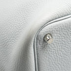 Hermes Picotin 18 Lock Bag Clemence Blue Pale SHW