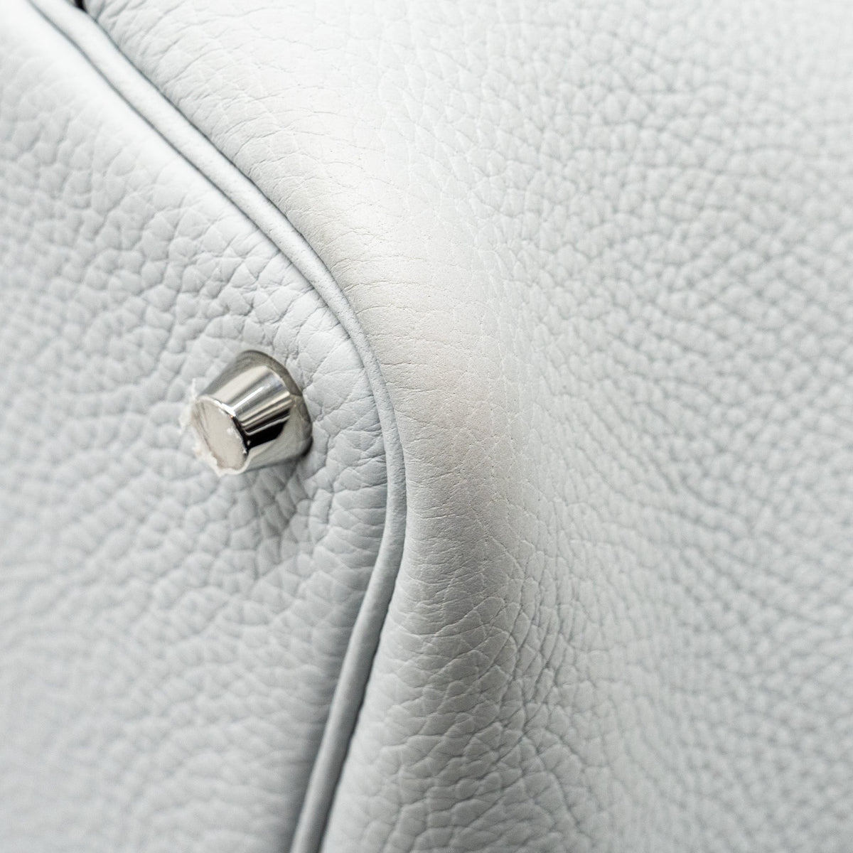 Hermes Picotin 18 Lock Bag Clemence Blue Pale SHW