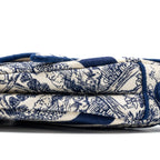 DIOR MEDIUM SADDLE BAG TOILE DE JOUY BLUE GHW