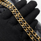 CHANEL 24C GOLD CRUSH FLAP BAG CALFSKIN BLACK GHW (MICROCHIP)