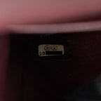 CHANEL CLASSIC DOUBLE FLAP BAG LAMBSKIN MEDIUM BLACK GHW SERIAL 19