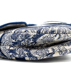 DIOR MEDIUM SADDLE BAG TOILE DE JOUY BLUE GHW