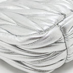 Miu Miu wander hobo bag Nappa leather silver SHW