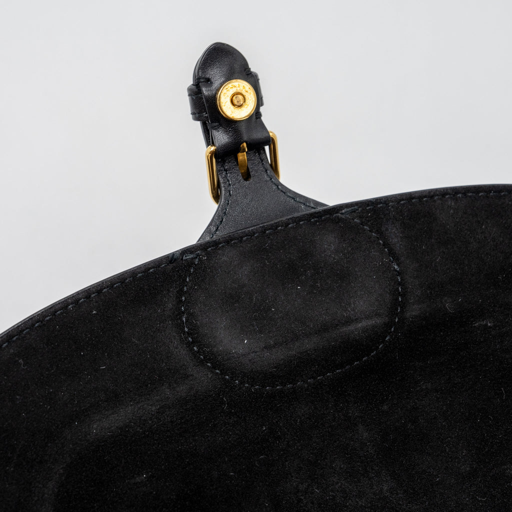 DIOR BOBBY EAST-WEST BAG BOX CALFSKIN BLACK GHW