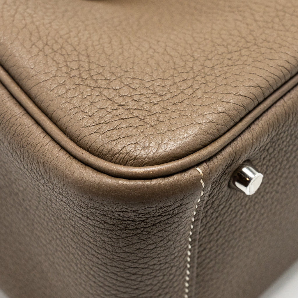 Hermes Mini Lindy Clemence Etoupe SHW