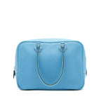 Hermes plume bag Togo jeans blue SHW