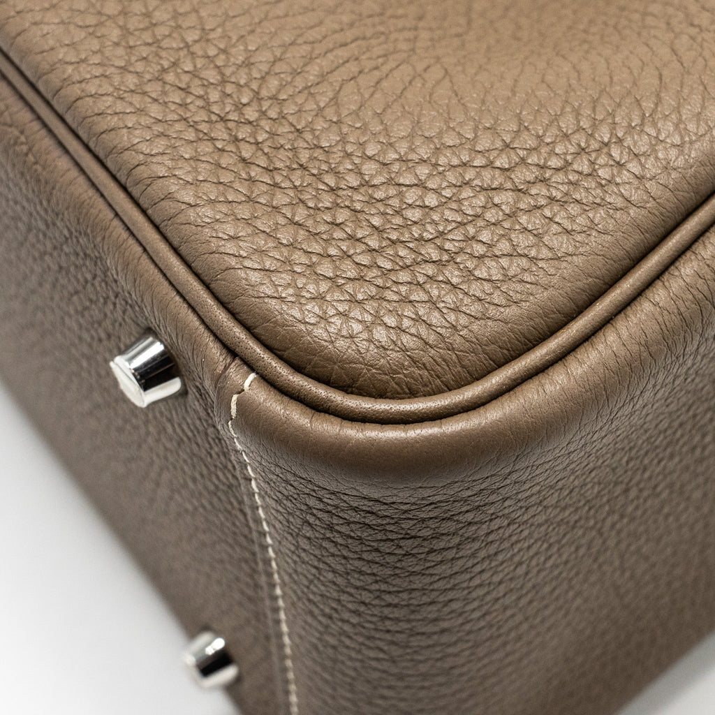 Hermes Mini Lindy Clemence Etoupe SHW