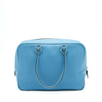 Hermes plume bag Togo jeans blue SHW