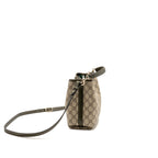 Gucci Small GG Emblem Bucket Bag GG Supreme Canvas/Leather Beige/Khaki LGHW