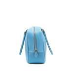 Hermes plume bag Togo jeans blue SHW