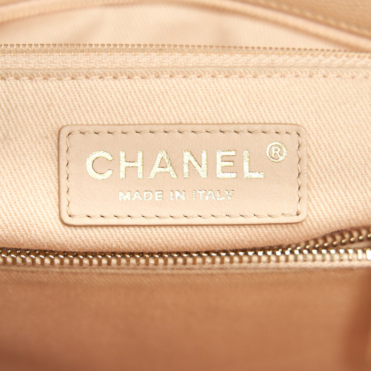 CHANEL CAVIER LARGE COCO HANDLE FLAP BAG BEIGE GHW