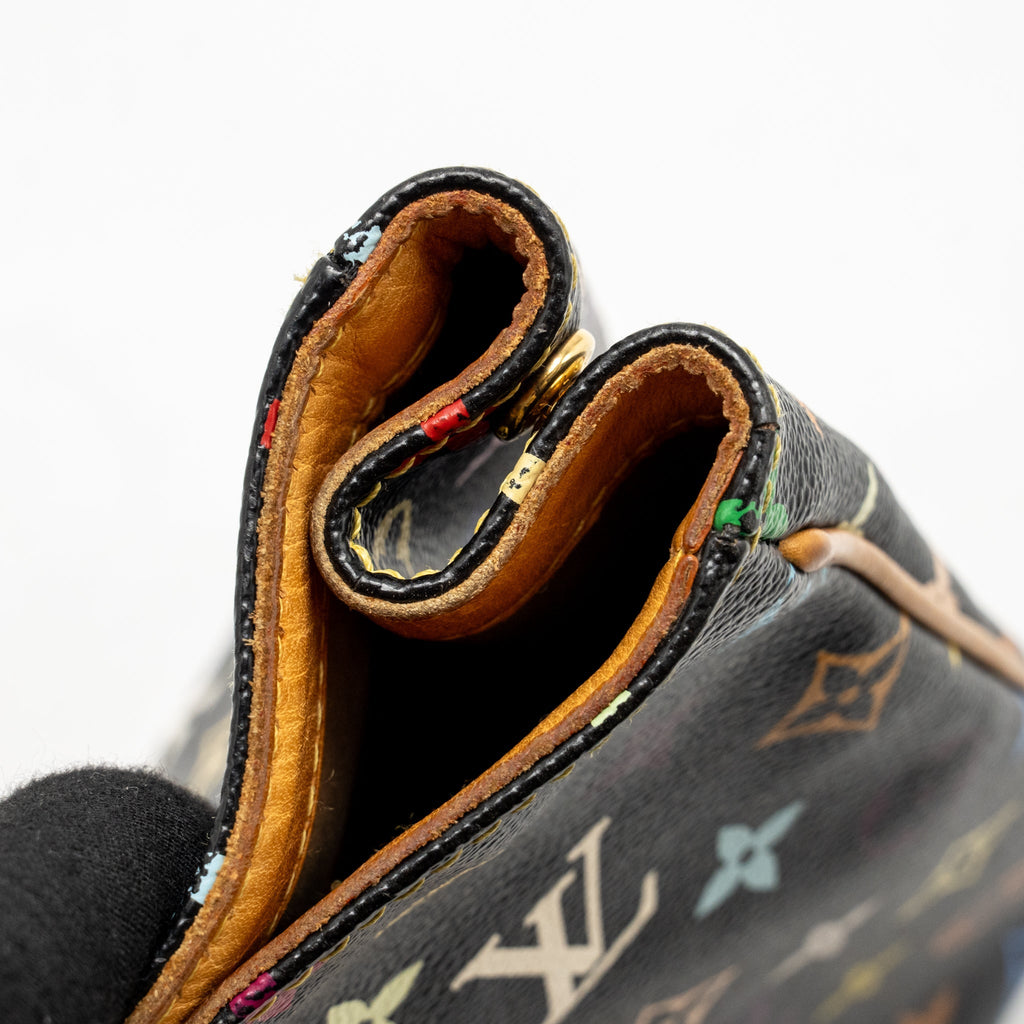 Louis Vuitton Aurelia Shoulder Bag Monogram Canvas Black/ Multicolour GHW