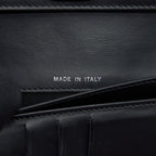 CHANEL CLASSIC FLAP LONG WALLET PATENT BLACK SHW