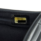 CHANEL CLASSIC FLAP LONG WALLET PATENT BLACK SHW