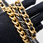 CHANEL 19 WALLET ON CHAIN LAMBSKIN BLACK MULTICOLOUR HARDWARE (MICROCHIP)