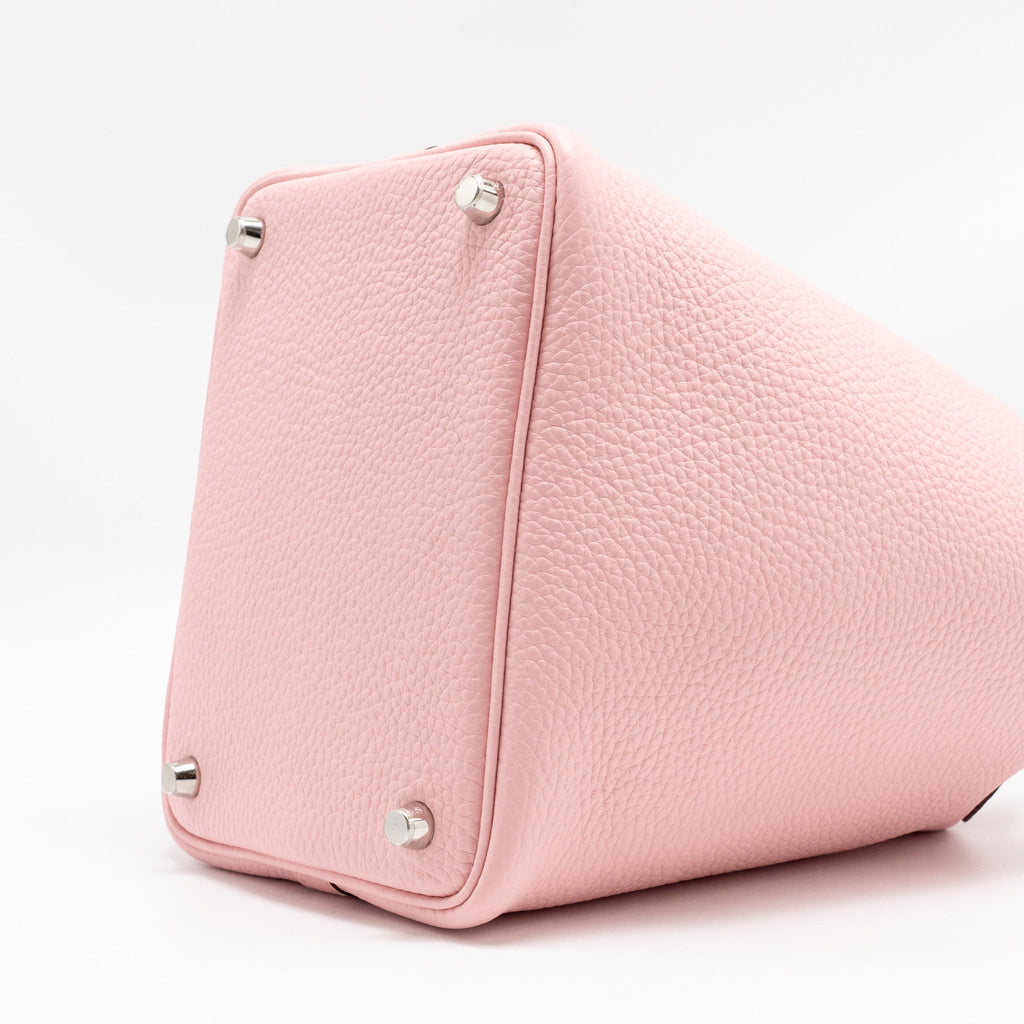 Hermes Picotin 18 Lock Bag Clemence 3Q Rose Sakura SHW