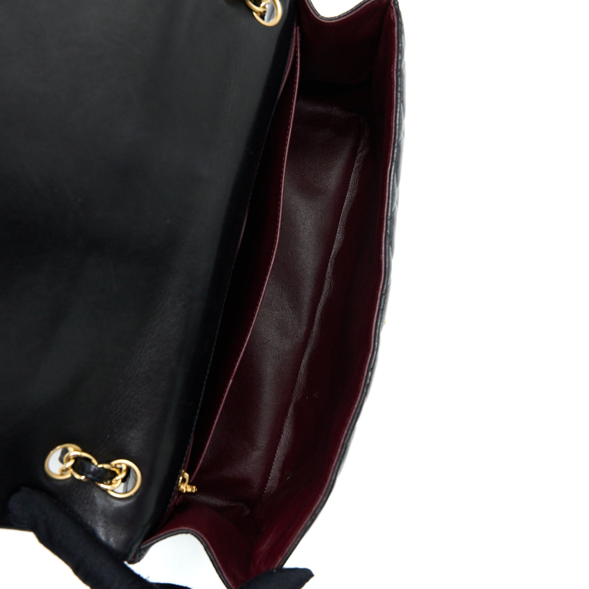 CHANEL MAXI CLASSIC FLAP BAG LAMBSKIN BLACK GHW