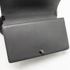 Chanel new medium boy bag goatskin/patent grey ruthenium silver hardware